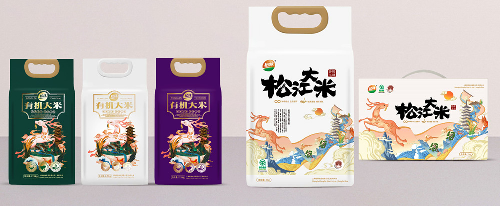 松林大米品牌策劃包裝，大米品牌設(shè)計 - 上海美御